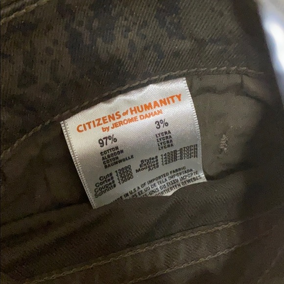 Citizens of Humanity Mandy highwaist olive jeans - Picture 7 of 8